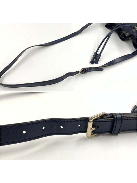 Gucci Diamante Drawstring Shoulder Bag Navy - Picture 3 of 8